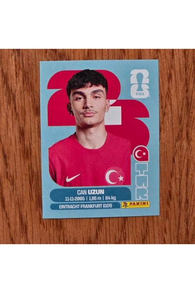 Panini FWC 2026 Can Uzun Lisanslı Sticker TUR 17
