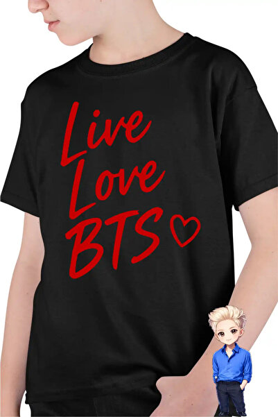 OEM Tricou Copii Baieti Live Love BTS Bangtan K-Pop