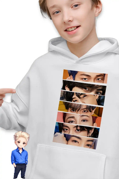 OEM Hanorac Copii Baieti Kpop BTS Eyes Bangtan