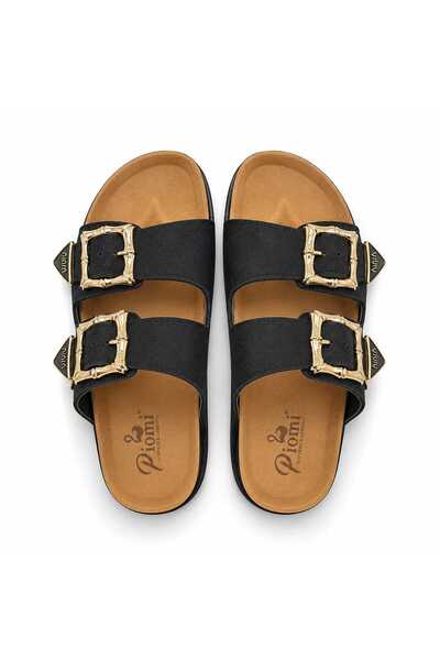 Koray Shoes شبشب نسائي أنيق من Piomi مزود بإبزيم مزدوج وداعم تشريحيًا مصنوع م...