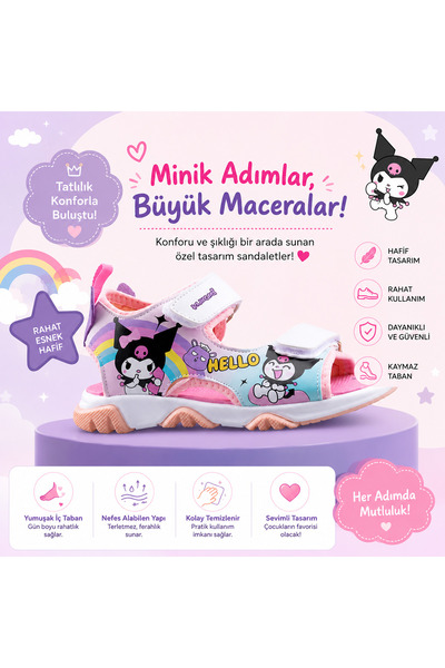 LGA COLLECTİONS KUROMİ KIZ ÇOCUK SANDALET 26-30 NUMARA TERMO TABAN