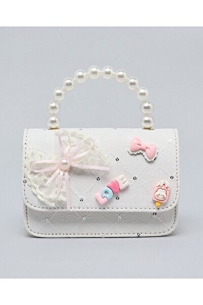R&B Charm Detail Top Handle Bag