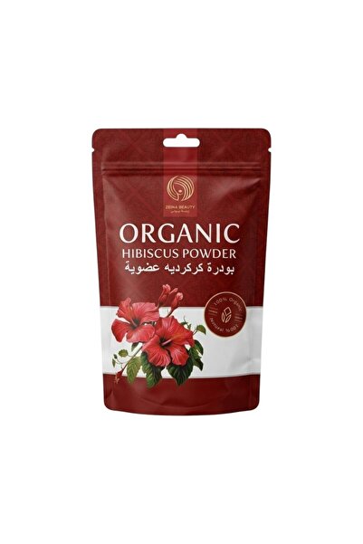 jherb مسحوق الكركديه العضوي من زينا بيوتي للشعر - 100 جرام