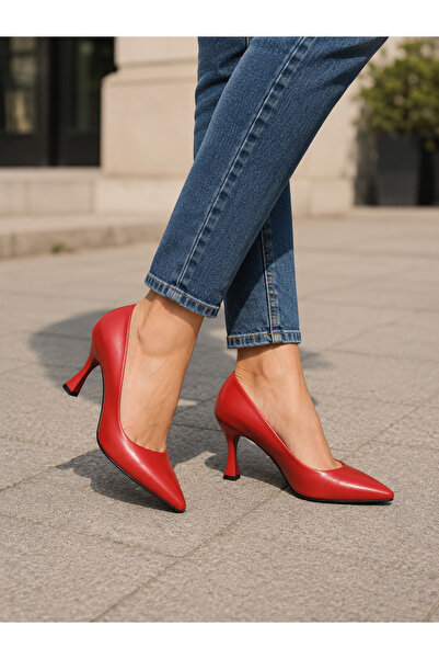 medy Sivri Burun 9 cm Topuklu Ayakkabı Stiletto