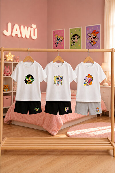 JAWÜ STYLE SET COMBINAT 3 PIESE Imprimat pentru FETE Bumbac