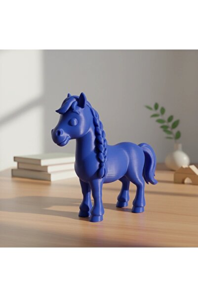 OEM Decorative Braided Mane Horse Figurine 7 cm