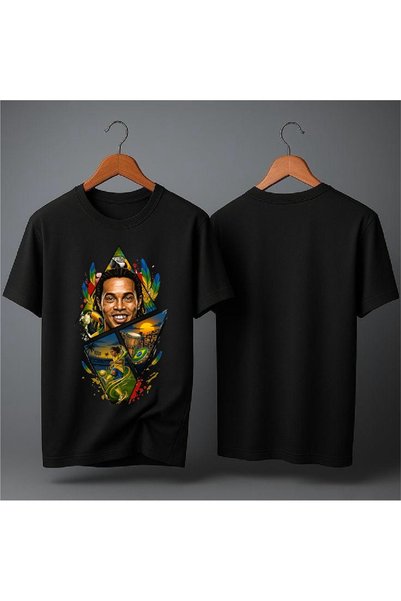 EFEVRA Ronaldinho Printed Oversized T-Shirt