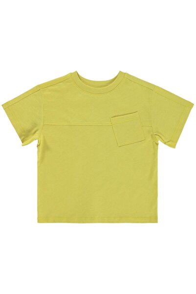 Civil Boys Basic Flamlı T-Shirt for 2-5 Years Old - Yellow
