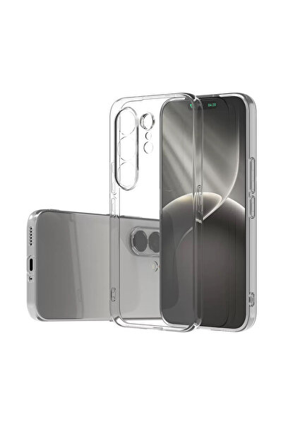 Techaks Tecno Camon 50 Pro Kılıf TCHS Süper Silikon Kapak - Şeffaf