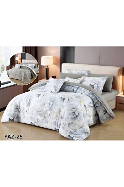 SFT Summer Royal 8 Pieces Reversible Luxury Bedspread Set for You and Your El...