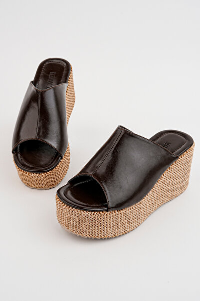 Madam Tarz Rose-18110 Straw Sole Flat Slippers