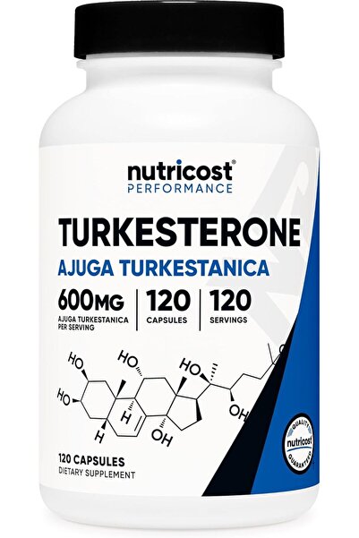 Nutricost Turkesterone Dietary Supplement 600mg, 120 Capsules - Vegetarian, N...