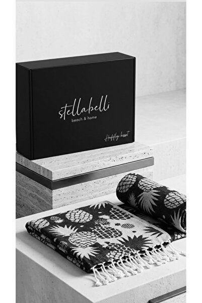 Stella Belli Peştemal 90 X 165 Cm Jakarlı %100 Pamuk El Dokuması Püsküllü | A...