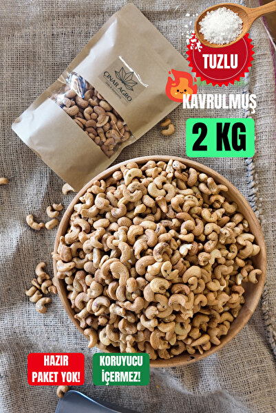 Çınar Agro Kaju Kavrulmuş Tuzlu 2 KG