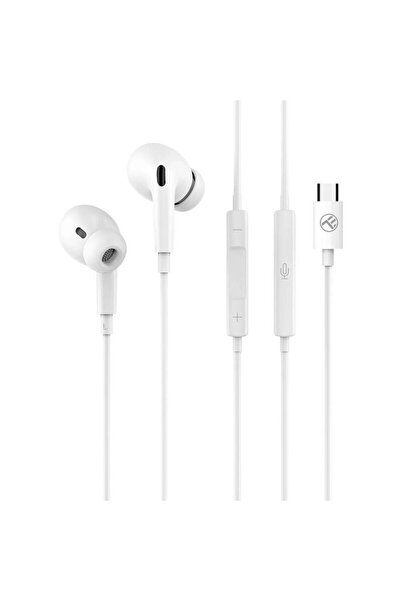 TELLUR Casti in-ear cu fir, Attune, Microfon, USB-C, alb