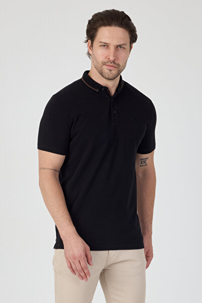ENQUE 100% Cotton Collared Buttoned Polo Neck T-Shirt
