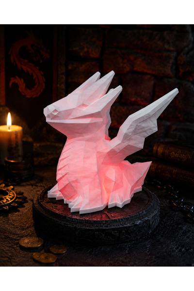 3dlink Crystal Dragon – 3D Printed Decorative Lamp