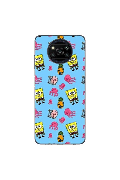 OEM Husa compatibila cu Xiaomi Poco X3 Pro Silicon Gel Tpu Model Spongebob Pa...