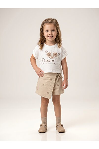 Lumia Baby Girl's Bloom Printed Shorts and Skirt Set