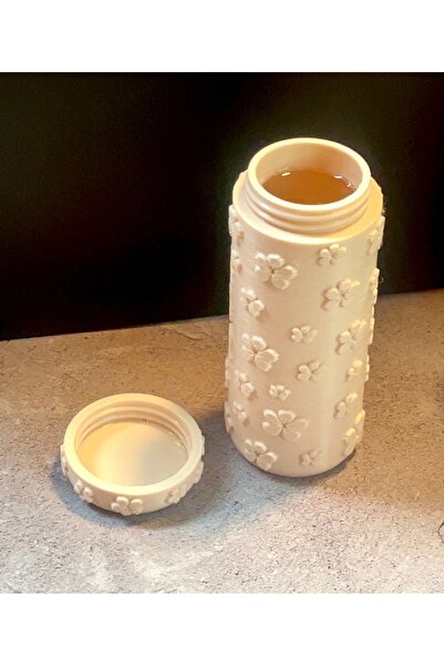 DU&ER Floral Patterned Travel Bottle Set |   90 ml Cosmetic and Liquid Carryi...