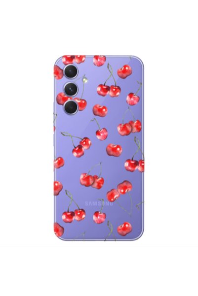 Other Samsung S25 PLUS Cherries Transparent Silicone TPU Θήκη