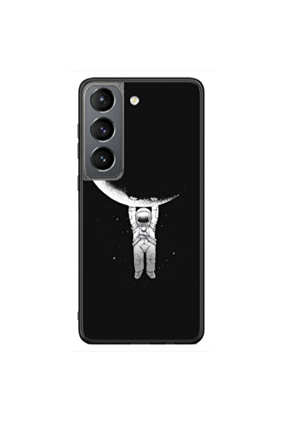 Other Samsung S21 Ultra Swinging on the moon Black Glossy Θήκη