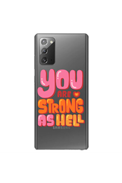 Other Samsung Note 20 You are Love Strong Transparent Silicone TPU Θήκη
