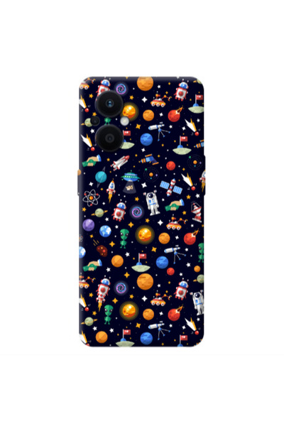 Other Oppo Reno 7 Lite Small planets Transparent Silicone TPU Θήκη