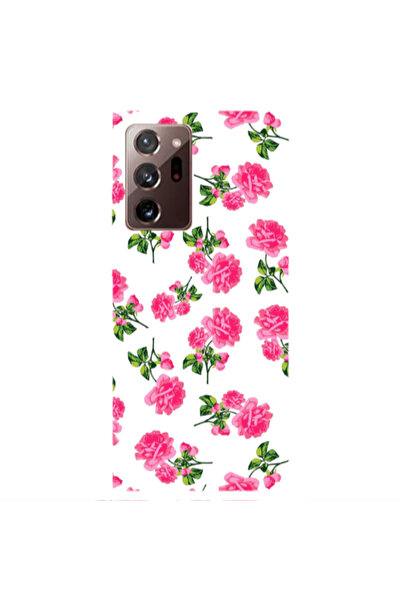 Other Samsung Note 20 Plus Roses White Transparent Silicone TPU Θήκη
