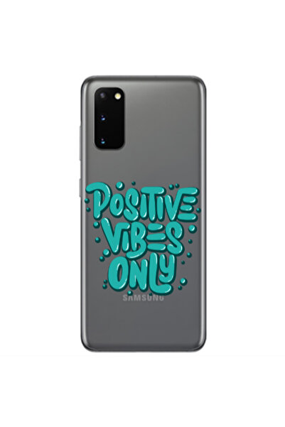 Other Samsung S20 Positive Vibes Only Transparent Silicone TPU Θήκη