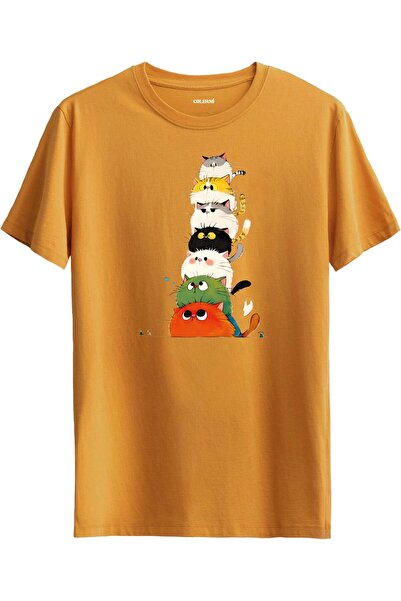 Colermi Colorful Cute Cats Design T-Shirt