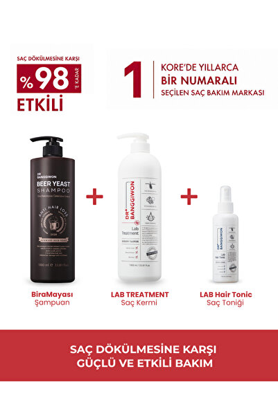 DR BANGGIWON Bira Mayası Özü Şampuanı Ve Lab Treatment Saç Kremi Saç Toniği 3...