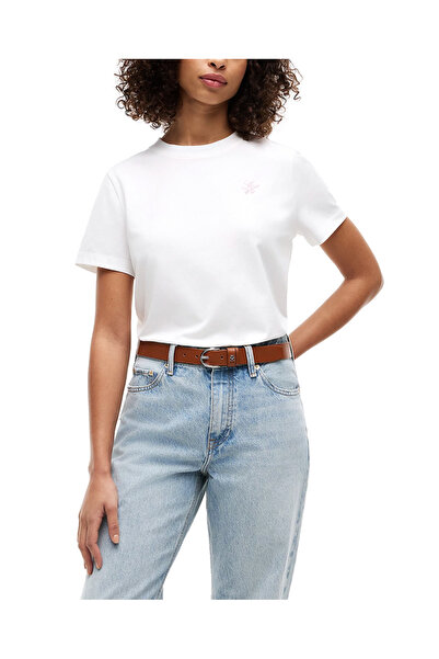 Tommy Hilfiger Γυναικείο T-shirt Λευκό WW0WW49941-YBL