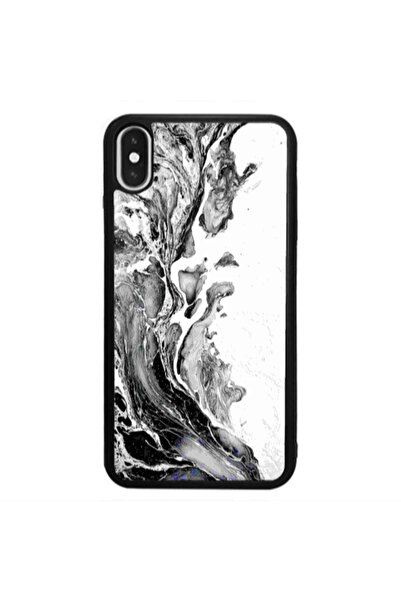 Other Apple iPhone Xs Marble River Black Glossy Θήκη