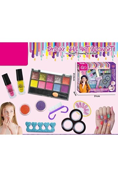 OEMS Nail Salon Set for Girls Dlx. Nails Art Salon Set