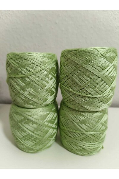 kartopya Mint Yeşili Renkli İtalyan Merserize Koton Örgü İpi 400gr(4x100 Gr)