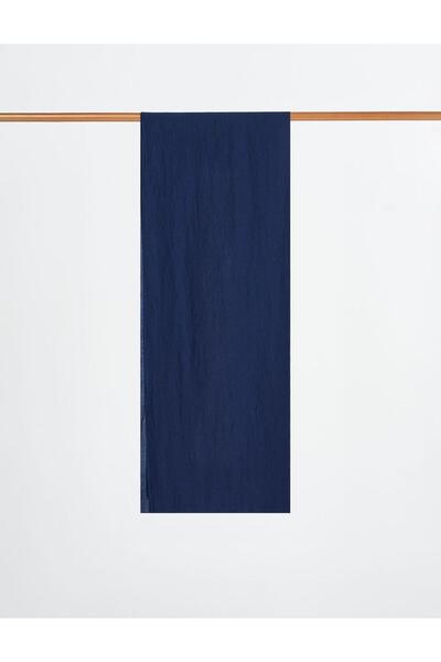 Kayra Textured Soft Shawl Navy Blue