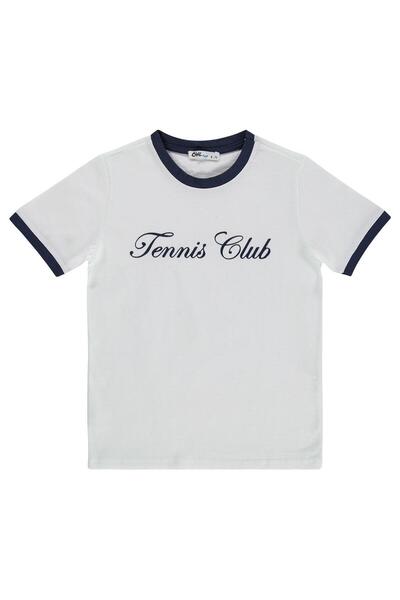 Civil Boys Teniski klub majica sa printom za uzrast 10-13 godina - tamnoplava
