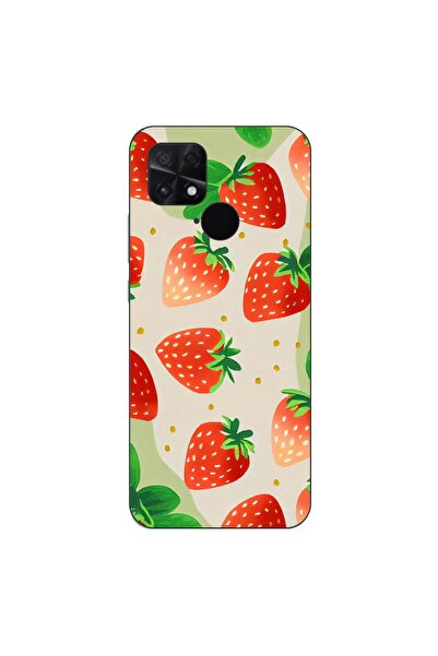 OEM Case compatible with Xiaomi Poco C40 Silicone Gel Tpu Strawberry Pattern