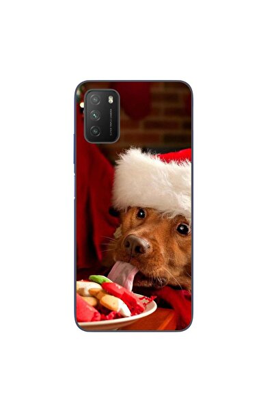 OEM Husa compatibila cu Xiaomi Poco M3 Silicon Gel Tpu Model Craciun Dog Eati...