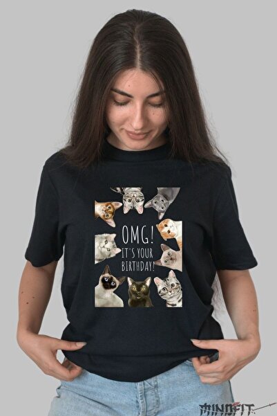GILDAN t-shirt With Cat Omg Its Your Birthday