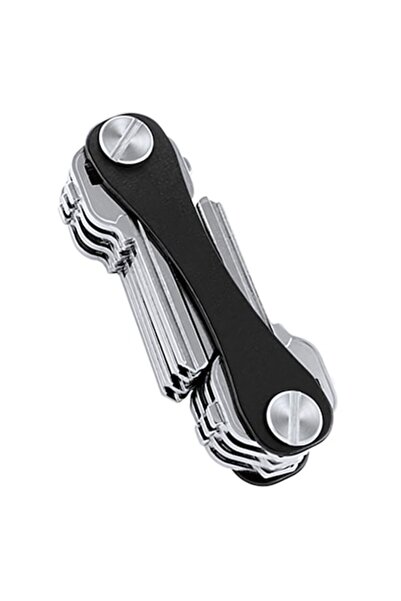 Jaskus Compact Metal Key Organizer, Durable, Easy to Use, Black