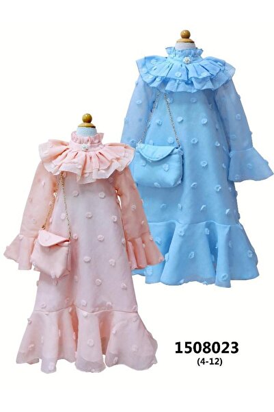 LAMİS FASHİON Elegant Girls' Dress with Matching Bag