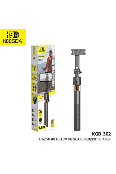 Koosda KGB-302 Akıllı Takipli Selfie Çubuğu ve Tripod – 1.8 M