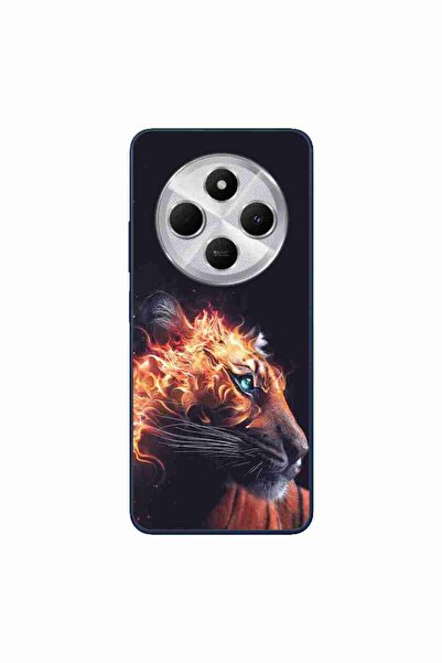 OEM Case compatible with Xiaomi Redmi 14C Silicon Gel Tpu Model Flameborn Tiger