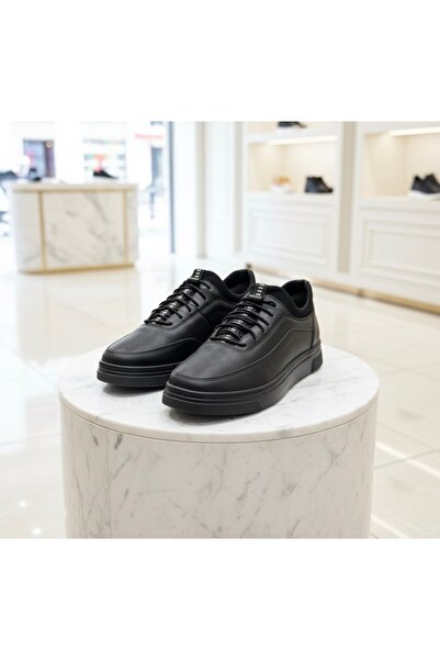 Dericibey Men's Leather Shoes Without Laces, Comfortable and Stylish Model