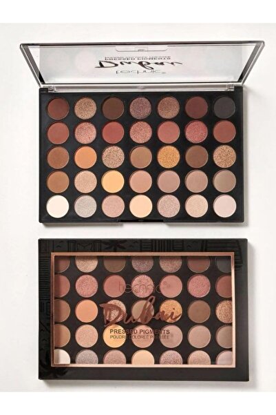 TECHNIC Dubai 35 Shades Pressed Pigment Eyeshadow Palette | Luxury Warm & Shi...