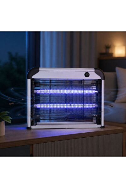 KMT Lampă Anti-Tantari Electrică cu Tuburi UV, Aparat cu Grilă de Înaltă Tens...