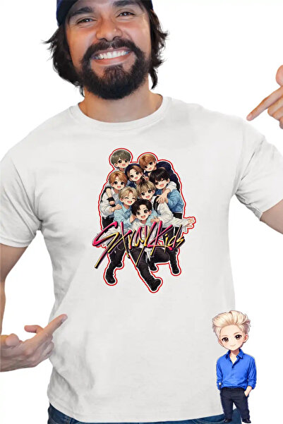 OEM μπλουζάκι Stray Kids Εμπορεύματα Άνιμε K-pop Κορεάτικο