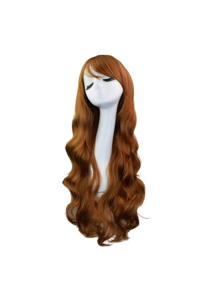 OEM Peruca, Plasa, Fibra Sintetica, Incuietoare, 70 cm, Brunet